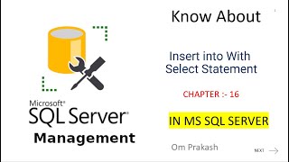 Insert into Select Statement in SQL Server [upl. by Repsag984]