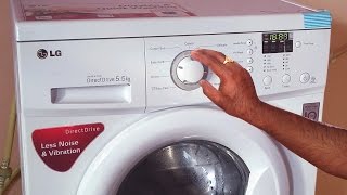 lg front load washing machine demo  how to use front load washing machine fully automatic washer [upl. by Naitirb760]