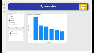 AMAZING TIP TO CHANGE X AXIS ampY AXIS DYNAMICALLY IN POWER BI  FILED PARAMETER IN WHAT IF PARAMETER [upl. by Eeclehc8]