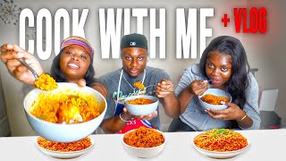 COOK NIGERIAN JOLLOF RICE AND CHICKEN  VLOGthey rated it [upl. by Dart]