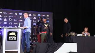 Hector Lombard vs Lorenzo Hunt get into confrontation at BKFC 22 Press Conference [upl. by Tobias]