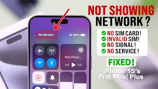 iPhone 15 Pro MaxPlus Fix No Service  Searching No Sim Card  SIM Failure Invalid [upl. by Alebasi222]