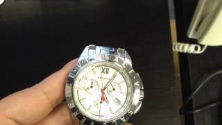 How To Reset ChronoHand On Quartz Versace Luxury Watch Review  Chronostore [upl. by Imrots]