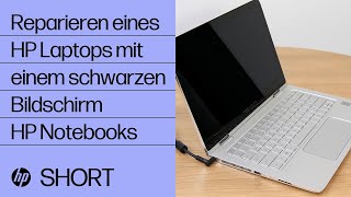 So reparieren Sie einen HP Laptop mit einem schwarzen Bildschirm  HP Support [upl. by Alya268]