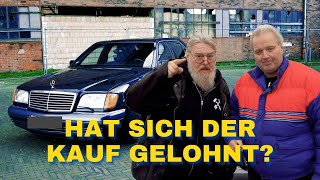 Mercedes Benz W140 600SE welche Probleme warten auf uns und überlebt Tom die Probefahrt [upl. by Nwahc559]