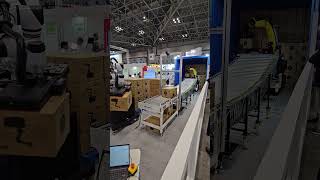 XYZ Robotics unloading and palletization automation line on display at ltt2024 LogisTech Tokyo [upl. by Hgielrahc]