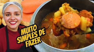 COMO FAZER SOPA DE LENTILHA COM LEGUMES E CALABRESA [upl. by Lay]