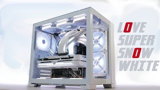 Top Tech Build – The Lian Li O11 Dynamic MINI │ White Gaming PC build [upl. by Amin]