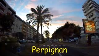 Perpignan 4K Driving French region [upl. by Hanson]