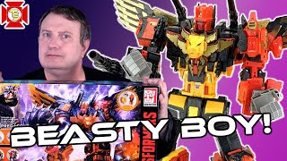 TRANSFORMERS PREDAKING Power of the Prime Titan Review [upl. by Ecilegna]