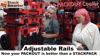 MOD your Milwaukee Tool PACKOUT System with STACKSMARTER RAILS  Cooler Giveaway and Level WINNERS [upl. by Hastie]