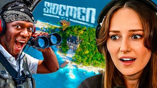 Freya Reacts to SIDEMEN ULTIMATE HIDE amp SEEK ON AN ISLAND VS 40 YOUTUBERS [upl. by Nevanod740]