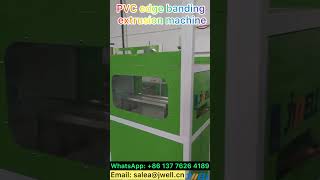 PVC edge banding extrusion machine 310086 137 7626 4189 extruder edgebanding extrusion [upl. by Milson]