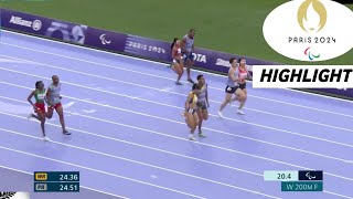 Para Athletics Womens 200m T11 Final Highlights 2024  Geber Dos Santos Breaks Gold [upl. by Yv570]