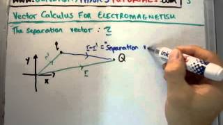 Vector Calculus for Electromagnetism 5  Separation Vector [upl. by Atiuqam983]