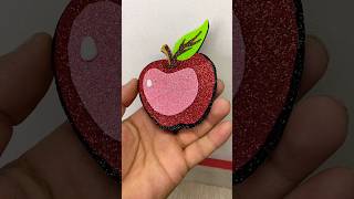 DIY Sparkling Apple Craft with Sticky EVA Foam Paper [upl. by Noorah763]