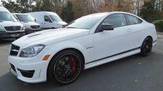 2014 MercedesBenz C63 AMG Coupe Edition 507 Start Up Exhaust and In Depth Review [upl. by Ociredef]