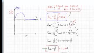 61 Valor Medio y Valor RMS de una señal senoidal [upl. by Rosalynd313]