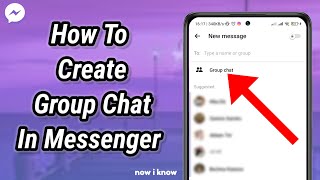 How To Create A Group Chat In Messenger 2024 [upl. by Annatsirhc]