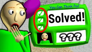 I Got The Impossible Question RIGHT  Baldis Basics [upl. by Senoj410]