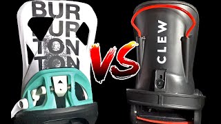 Burton Step On vs CLEW StepIn Bindings  PARTS COMPARISON [upl. by Delanos]