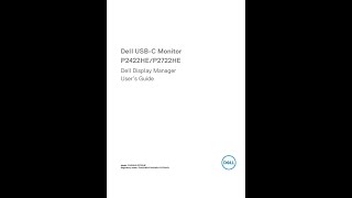 DELL P2422HE 01 PDF MANUAL [upl. by Notgnillew757]