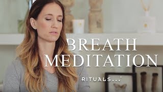 Breath and center yourself – Guided Meditation – Yoga with Rituals [upl. by Kentiga105]