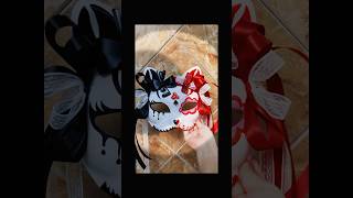 The Mask  Black and Red Collide cosplay mask handwork shorts art diy anime [upl. by Kcirret134]