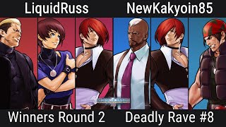 Deadly Rave 8  KoF 2002 Winners Round 2  LiquidRuss VS YellowCyraxWinNewKakyoin85 [upl. by Ahaelam141]