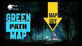 Hollow Knight Greenpath Map  Cornifer Location [upl. by Hallette132]