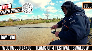 LIVE MATCH FISHING WESTWOOD LAKES  SWALLOW LAKE  DAY TWO  TEAMS OF 4 FESTIVAL  BAGUPTV [upl. by Ecydnak]