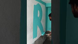 Teal blast colour paint apply 1st coat wall painting code 7503 shorts viral painting workout [upl. by Nason923]