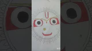 Jagannath drawing easy easy art [upl. by Schwarz775]