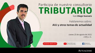 Consultorio sobre AIU y otros temas de actualidad con el Dr Diego Guevara [upl. by Lauzon]