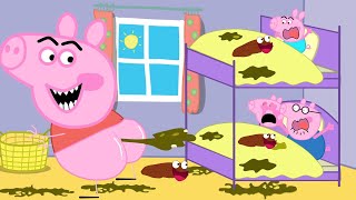 What happened to Peppa in the bedroom Peppa Pig Funny Animation [upl. by Burkhardt]