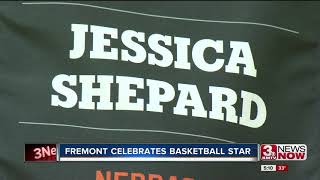 Fremont celebrates basketball star [upl. by Anilyx]