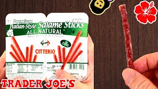 Citterio Salame Sticks  Trader Joe’s Product Review [upl. by Haididej475]