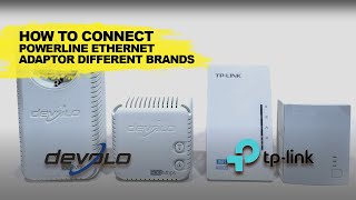 Powerline Adapter Different Brands Can Connect If The same HomePlugAV TPLink Devolo [upl. by Sahc]