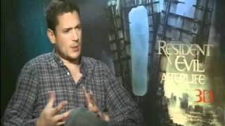 Actor Shawn Roberts talks about Resident Evil Afterlife [upl. by Adnohsed427]