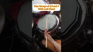 Drum Lesson Traditional Grip Moeller Stroke Exercise [upl. by Wappes923]