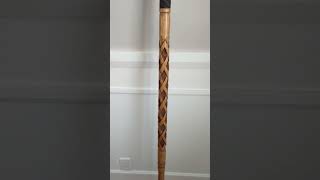 new walking stick carving woodworking handcarved walkingstick [upl. by Jinny358]