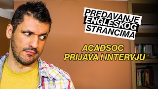 Predavanje Engleskog Strancima  ACADSOC Tutorial  Prijava i Intervju [upl. by Attehcnoc]