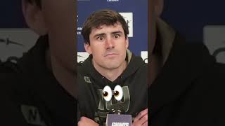 Daniel Jones Gets WideEyed in Press Conference [upl. by Enneira]