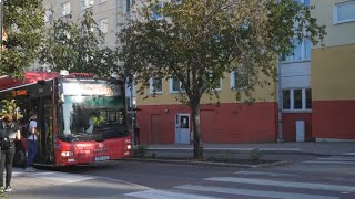 Sweden Stockholm bus 710 ride from Stuvsta to Skärholmen [upl. by Kciv]