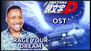 RAGE YOUR DREAM  INITIAL D Original Anime Song  Reaction [upl. by Airetnahs]