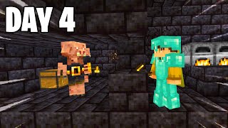 This is why the nether is scary on Day 4 of Ultra Hardcore S3E4 [upl. by Eedissac]