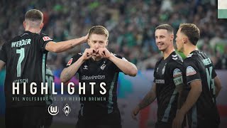 SPIEL IN WOLFSBURG GEDREHT 🚀  VfL Wolfsburg vs SV Werder Bremen  Highlights und Stimmen [upl. by Atalante]