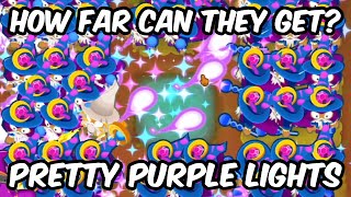 BTD6  How far can ONLY TOP PATH WIZARD MONKEYS get [upl. by Fai]