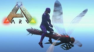 CAPTURANDO Y VOLANDO CON MEGANEURA GIGANTE  SERIE MODS 17  ARK Survival Evolved [upl. by Arfihs]