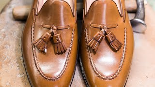 Horween Shell Cordovan Hand Sewn Shoes · CARMINA SHOEMAKER [upl. by Nnailuj979]